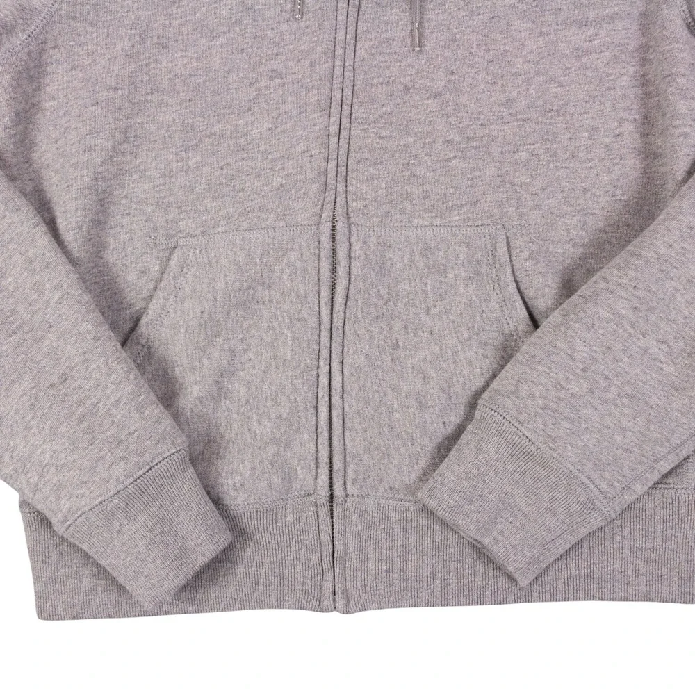 Polo Ralph Lauren Hoodie Full Zip Mens M Gray Cotton Fleece Pony Logo